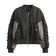 Casual loose fitting fashionable pilot jacket