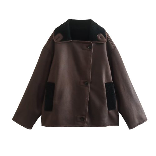 Casual loose fitting fashionable pilot jacket