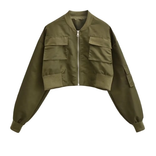Casual loose fitting fashionable pilot jacket