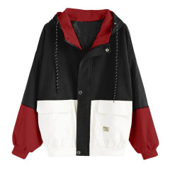Casual loose fitting fashionable baseball jacket