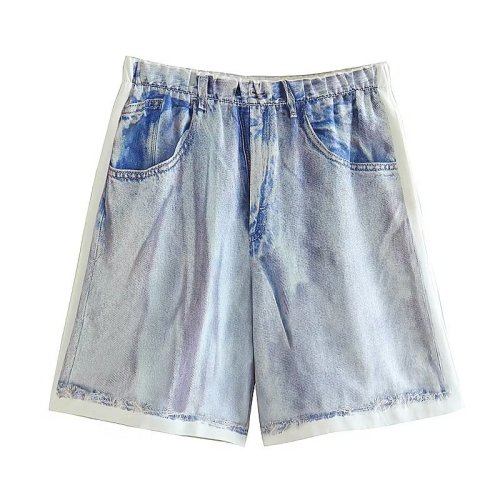 Korean version loose fitting student versatile 2023 new casual spring/summer high waisted shorts