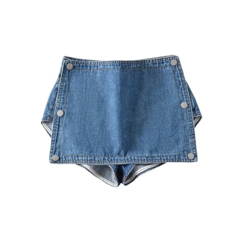 European and American Summer New Cross border High Waist Ragged Denim Shorts