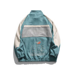 Casual loose fitting fashionable baseball jacket