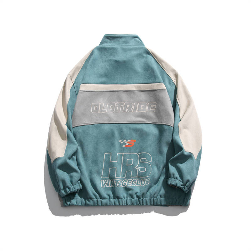 Casual loose fitting fashionable baseball jacket