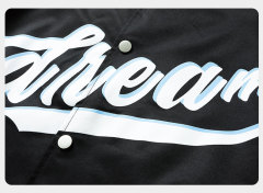 Casual loose fitting fashionable baseball jacket