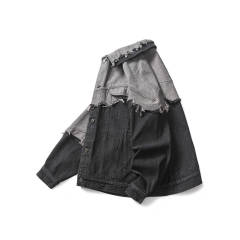 Casual loose fitting fashionable baseball jacket