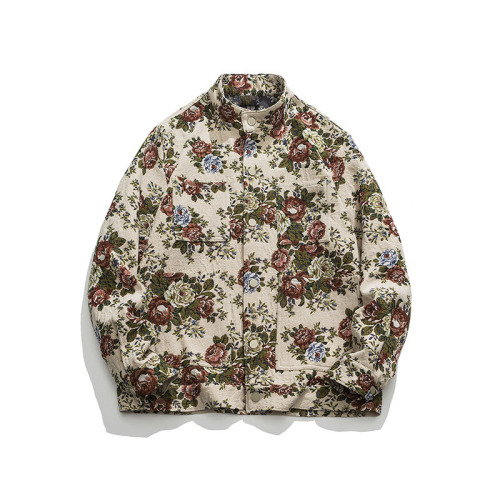 Printed casual fashion anime surrounding urban outdoor jacket