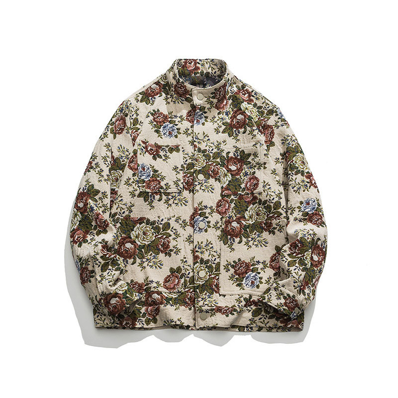 Printed casual fashion anime surrounding urban outdoor jacket