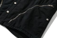 Casual loose fitting fashionable denim jacket