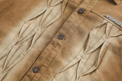 American retro denim lapel casual top trend versatile work jacket