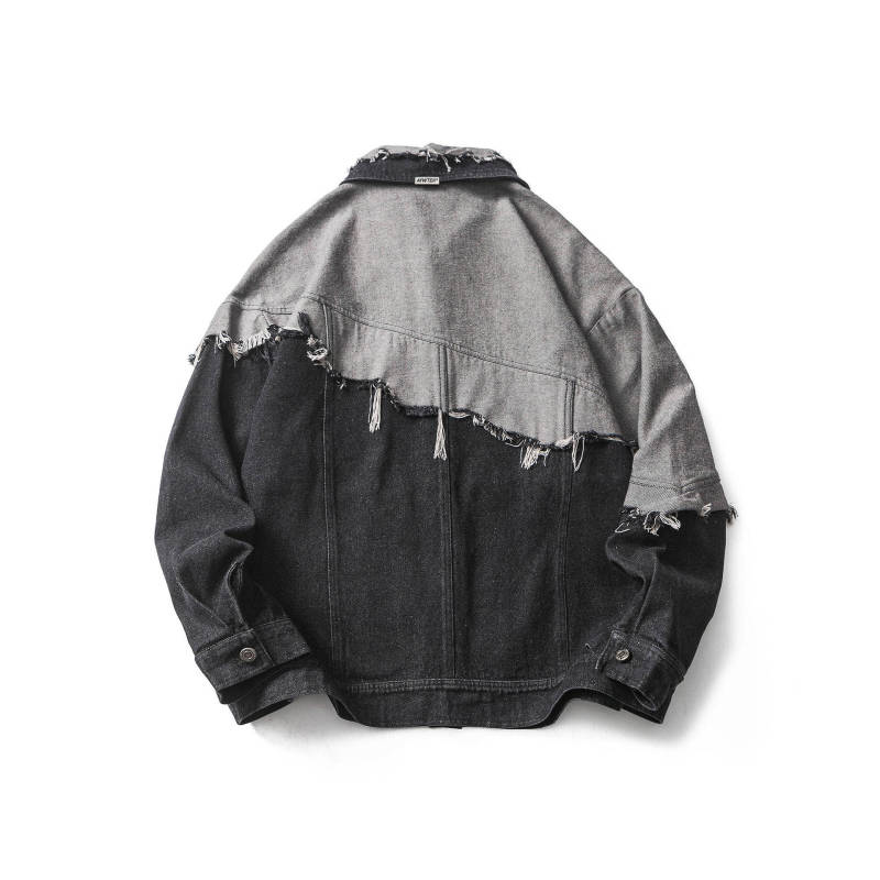 Casual loose fitting fashionable baseball jacket