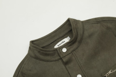 Casual loose fitting fashionable denim jacket