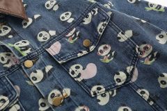 American retro denim lapel casual top trend versatile work jacket