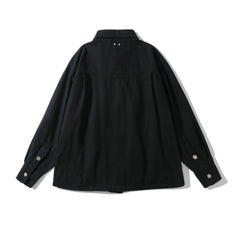 Casual loose fitting fashionable denim jacket