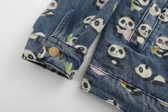 American retro denim lapel casual top trend versatile work jacket
