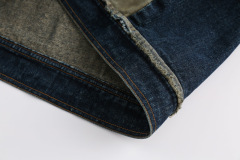American retro denim lapel casual top trend versatile work jacket