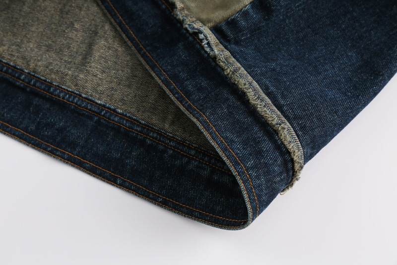 American retro denim lapel casual top trend versatile work jacket
