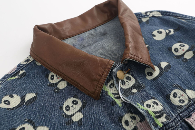 American retro denim lapel casual top trend versatile work jacket