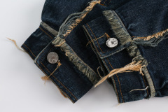 American retro denim lapel casual top trend versatile work jacket