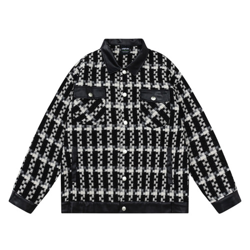 American retro denim lapel casual top trend versatile work jacket