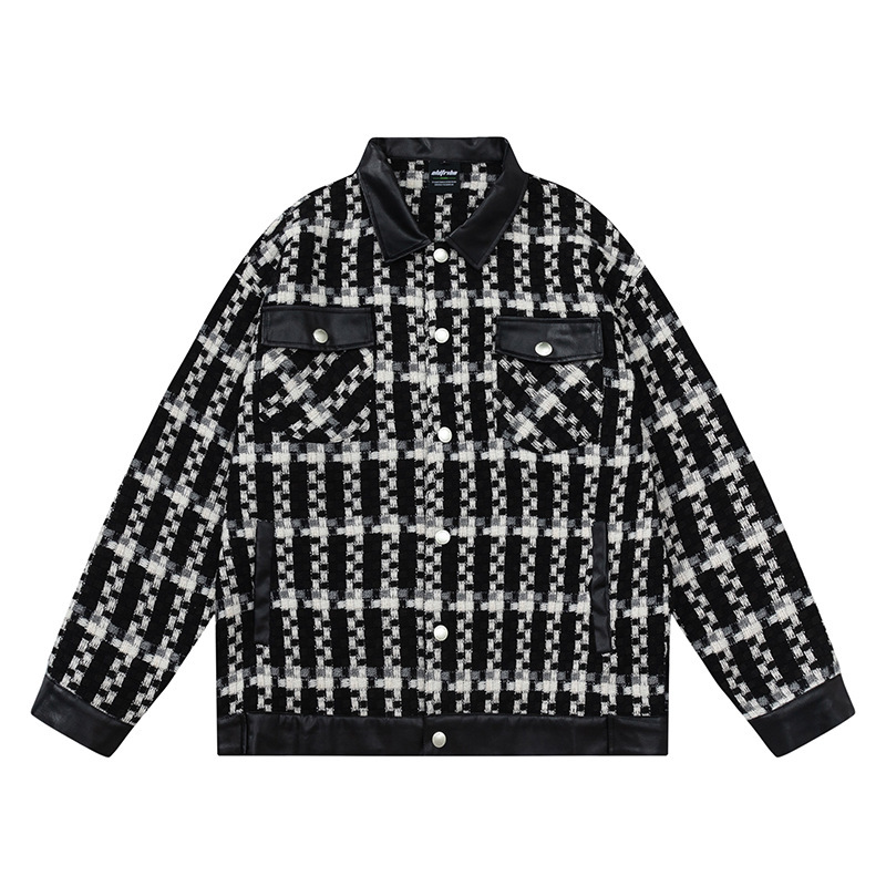 American retro denim lapel casual top trend versatile work jacket