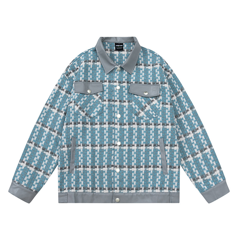 American retro denim lapel casual top trend versatile work jacket