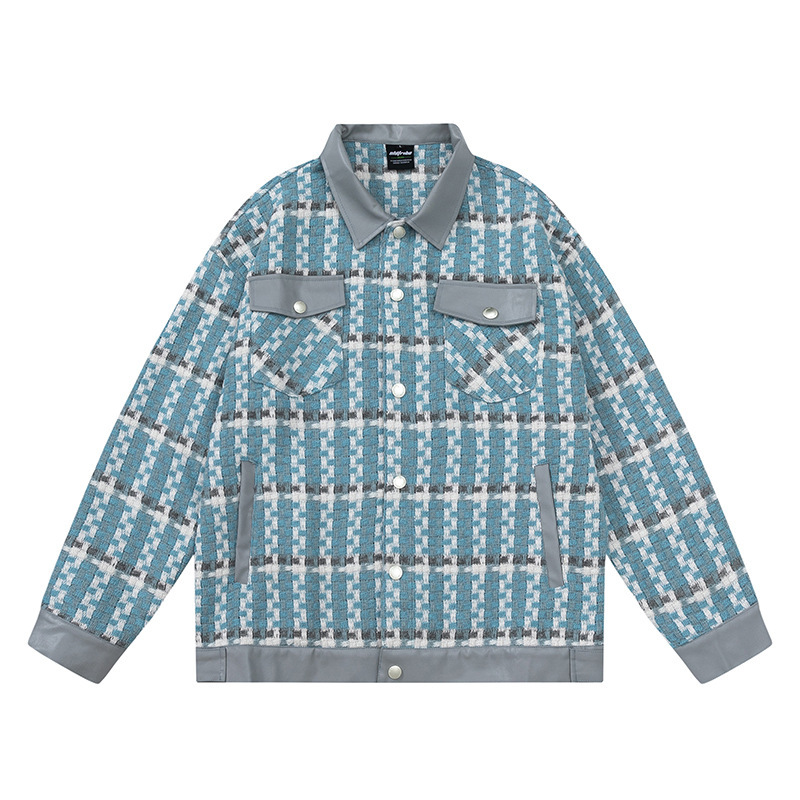American retro denim lapel casual top trend versatile work jacket