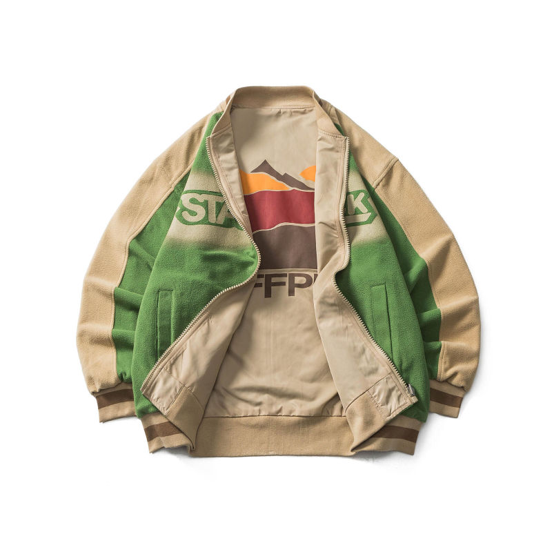 Printed casual fashion anime surrounding urban outdoor jacket