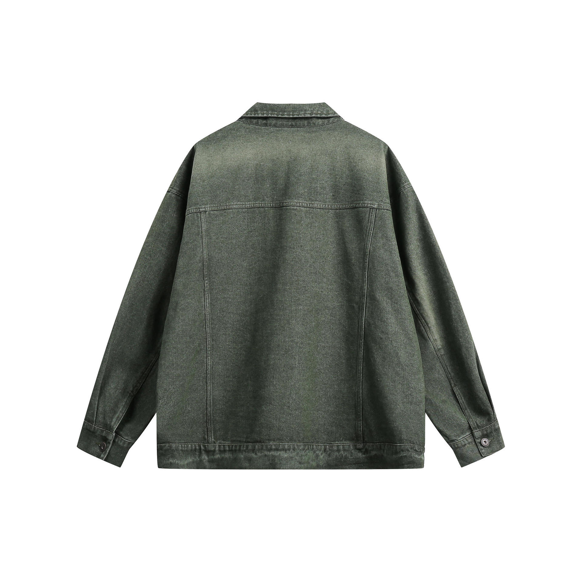 American retro denim lapel casual top trend versatile work jacket