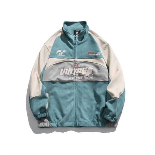 Casual loose fitting fashionable baseball jacket