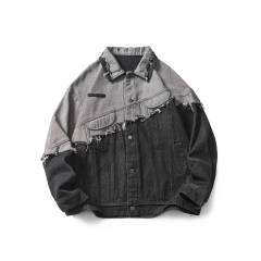 Casual loose fitting fashionable baseball jacket