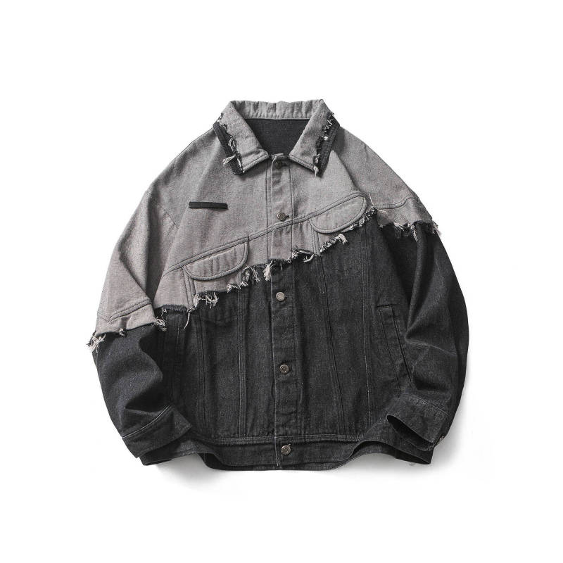 Casual loose fitting fashionable baseball jacket