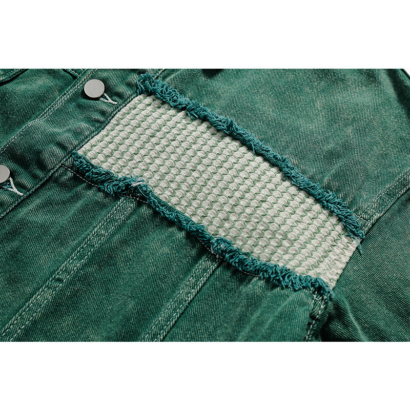 Casual loose fitting fashionable denim jacket