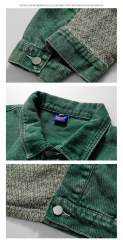 Casual loose fitting fashionable denim jacket