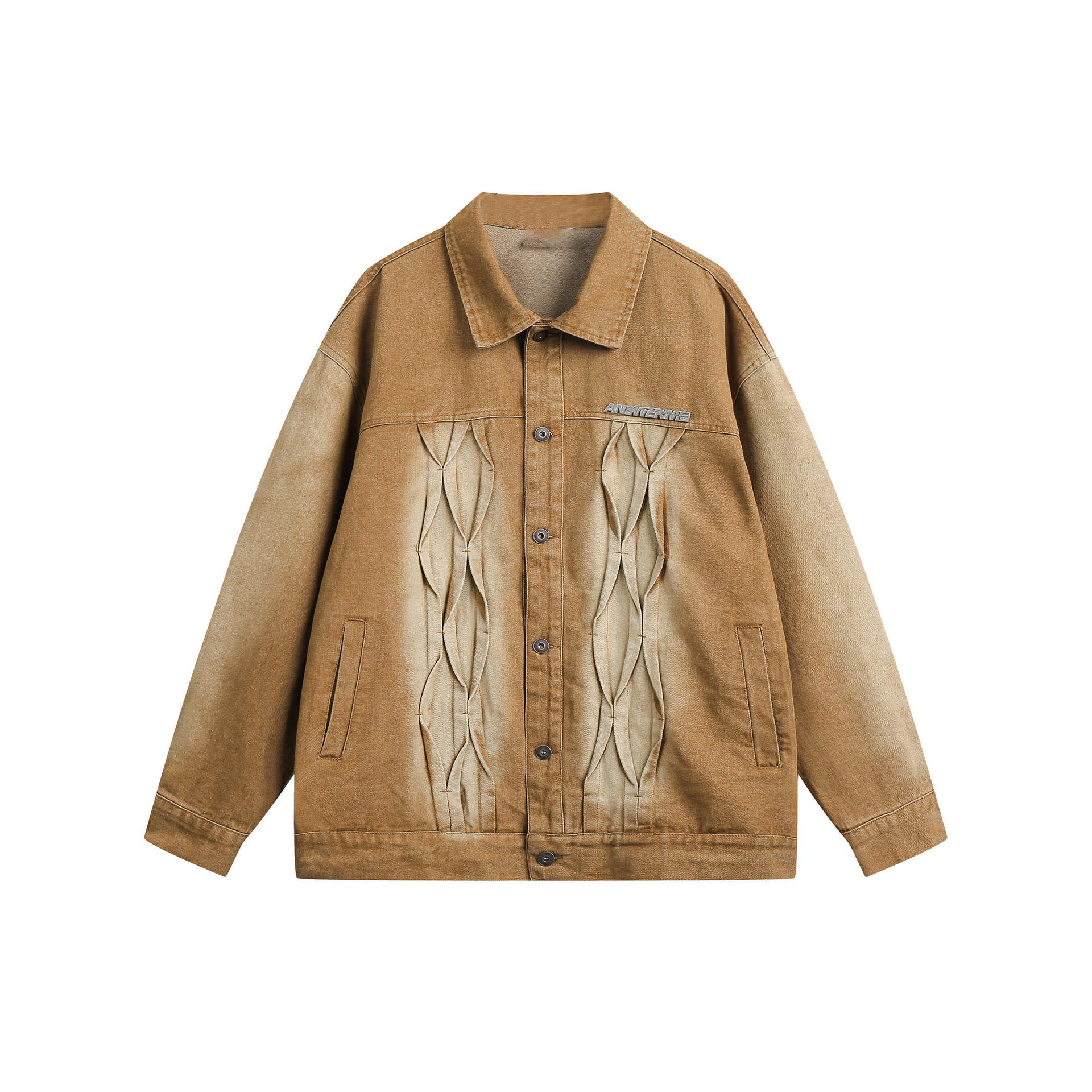 American retro denim lapel casual top trend versatile work jacket