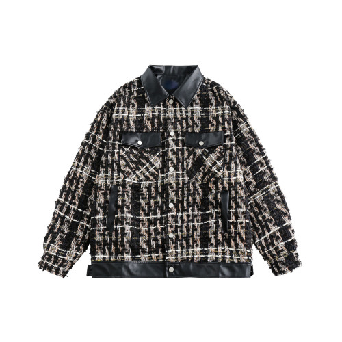 Casual loose fitting fashionable baseball jacket