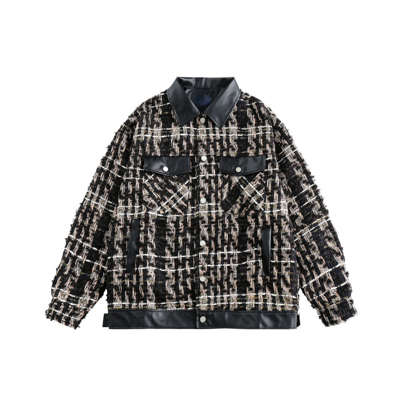 Casual loose fitting fashionable baseball jacket