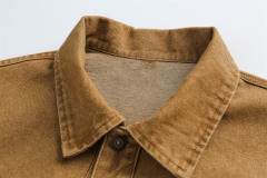 American retro denim lapel casual top trend versatile work jacket