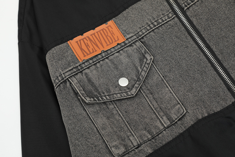 American retro denim lapel casual top trend versatile work jacket