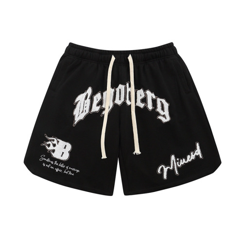 Printed cuffed holes and sexy printed jeans shorts