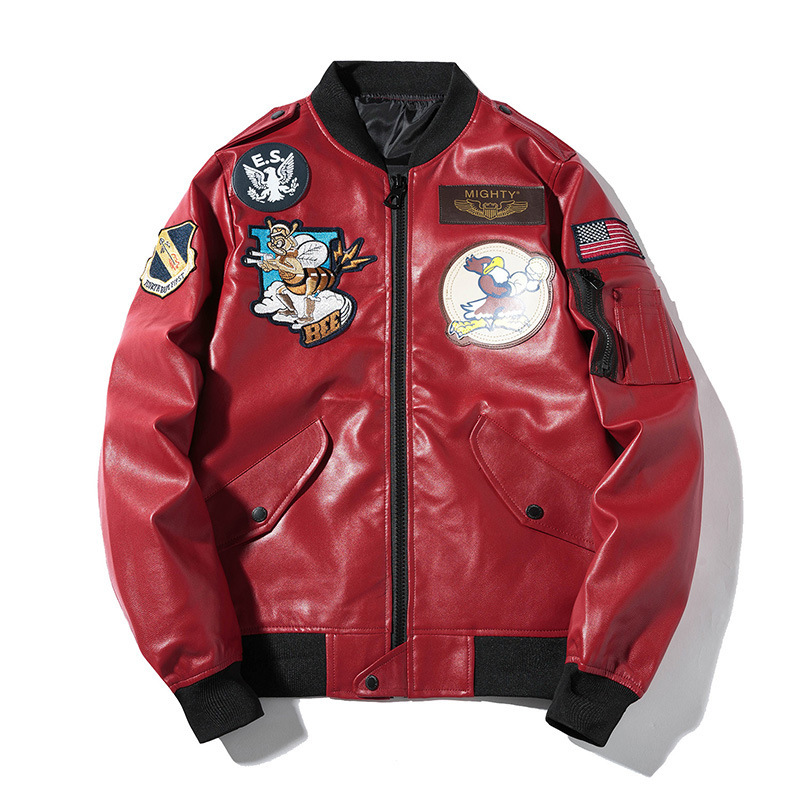 Vintage bomber jacket with multiple jacket