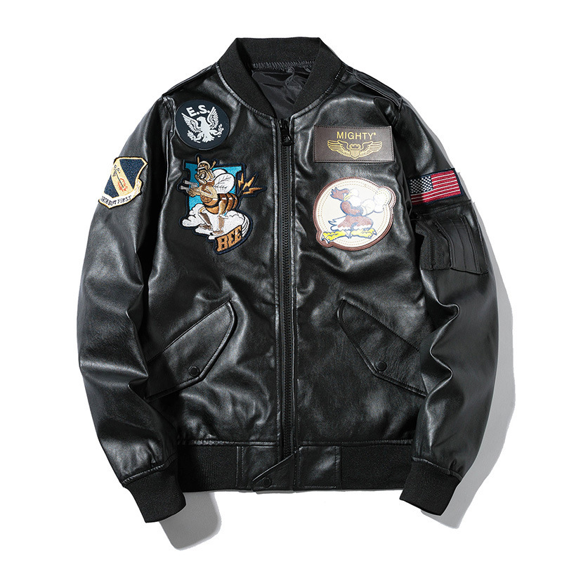 Vintage bomber jacket with multiple jacket