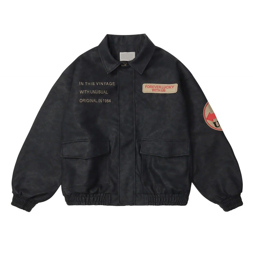 Vintage bomber jacket with multiple jacket