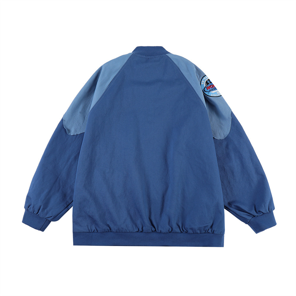 American retro denim lapel casual top trend versatile work jacket