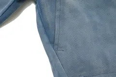 Worn hole spray monkey denim jacket