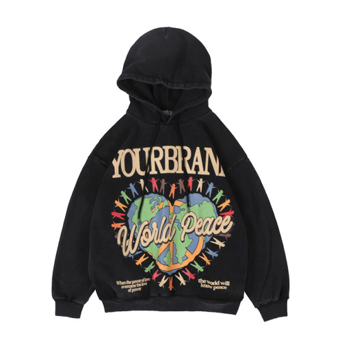3D printed loose oversized hoodie