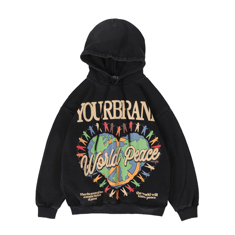 3D printed loose oversized hoodie