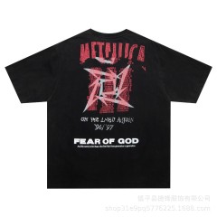Anime printed trendy brand washed Japanese vintage T-shirt