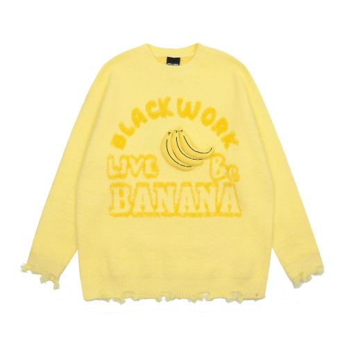 Graffiti letter printing, plush and thickened men's and women's hot selling sweaters