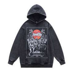 Graffiti letter printing, plush and thickened men's and women's hot selling hoodies